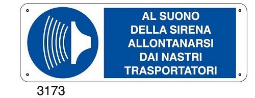 Al suono della sirena allontanarsi dai nastri trasportatori