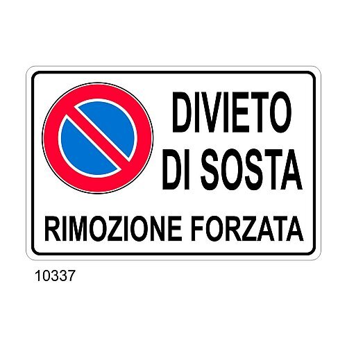 Divieto di Sosta rimozione forzata conf. 10pz