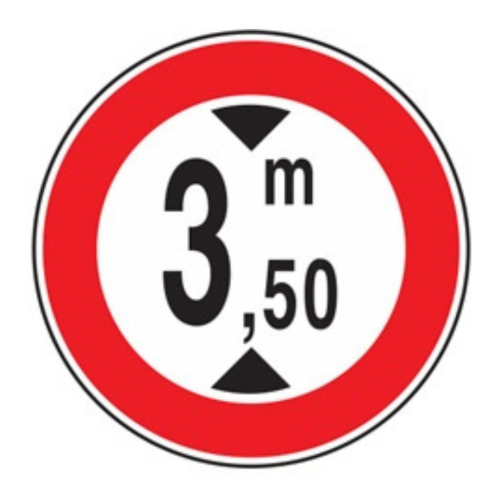 Transito vietato ai veicoli aventi altezza superiore a 3,50 metri