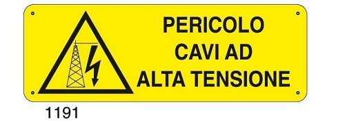 Pericolo cavi ad alta tensione