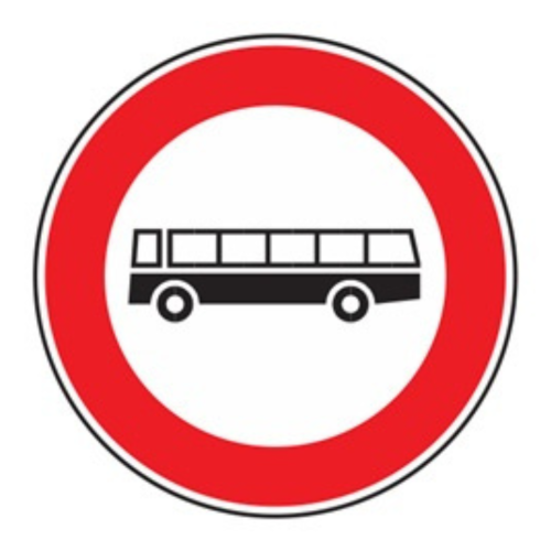 Transito vietato agli autobus