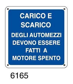 Carico e scarico degli automezzi devono essere fatti a motore spento