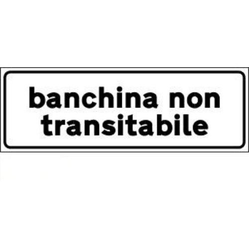 Banchina non transitabile - C - Alluminio CL.2 105x35 cm