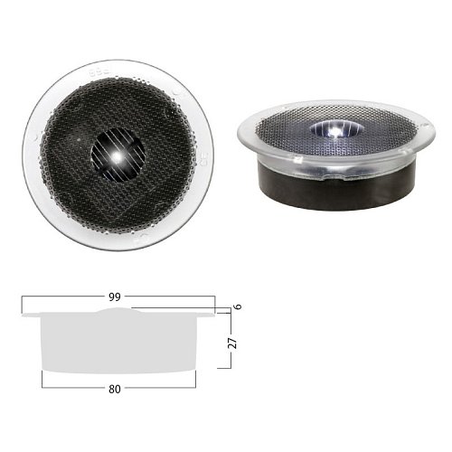 Marker LED fotovoltaico a raso SolarTop-80
