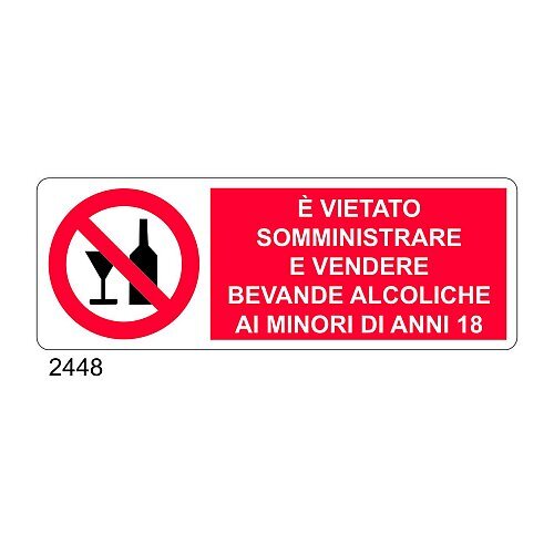 E' vietato somministrare e vendere bevande alcoliche ai minori di anni 18