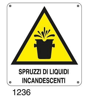 Spruzzi di liquidi incandescenti - C - Alluminio 360x400 mm