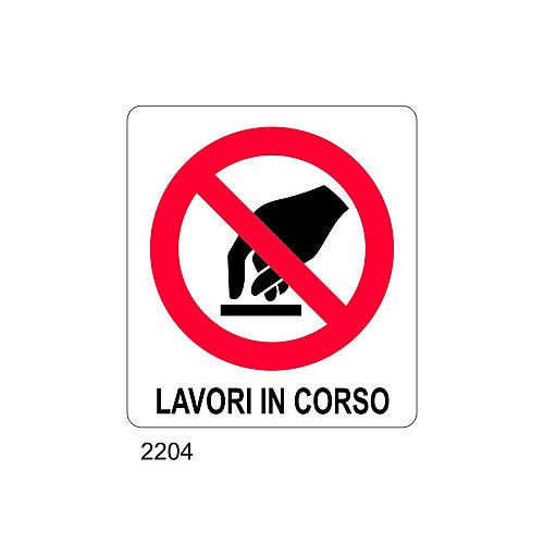 Lavori in corso - C - Alluminio 270x330 mm