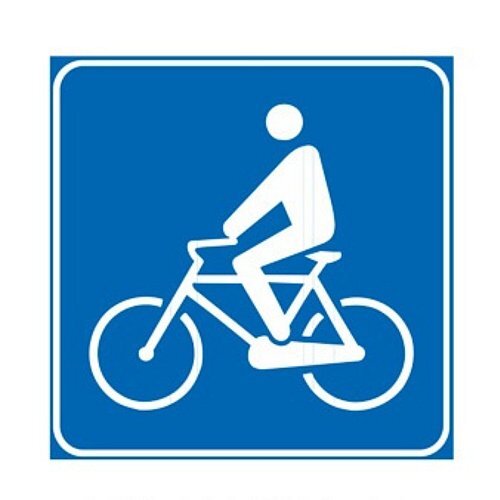 Attraversamento ciclabile - A - Alluminio CL.1 40cm