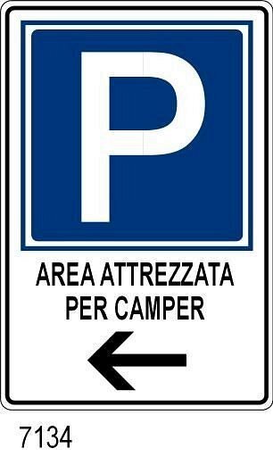 Area attrezzata per camper - B - Alluminio Scatolato Rifrang. - 400x600 mm