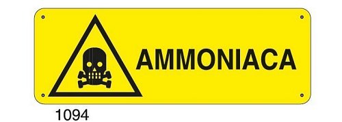 Ammoniaca - C - Alluminio 330x500 mm - Conf 10 pz.