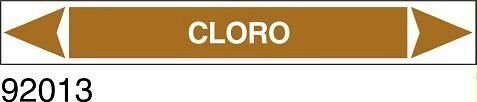 Cloro - etichetta - B - PVC adesivo - 350x60 mm
