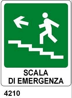 Scala di emergenza alto sinistra