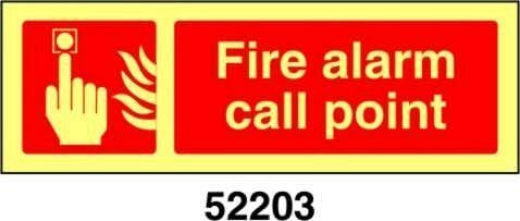 Fire alarm call point - A - PVL 300x100 mm