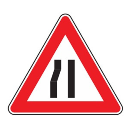 Strettoia asimmetrica a sinistra