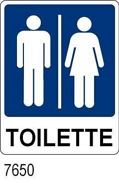Toilette - A - PVC Adesivo - 160x210 mm