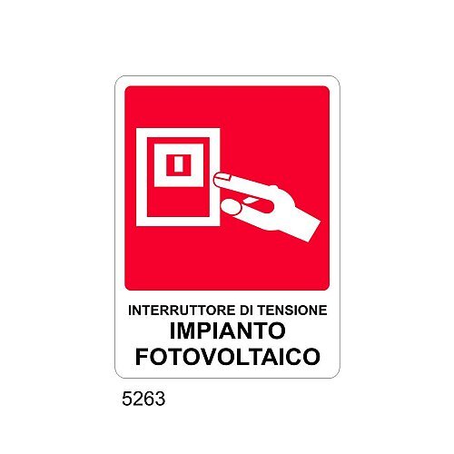 Interruttore di tensione impianto fotovoltaico