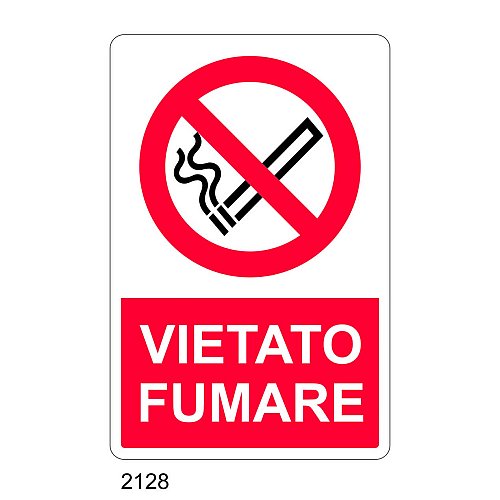 Vietato fumare - C - Alluminio 330x500 mm