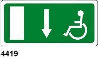 Uscita di Sicurezza disabili basso