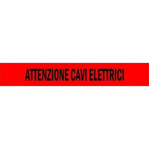 Nastro per Segnalazione con fili di acciaio - ATTENZIONE CAVI ELETTRICI