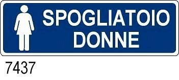 Spogliatoio Donne - B - Alluminio - 800x250 mm