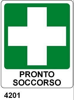 Pronto Soccorso - B - Alluminio 160x210 mm
