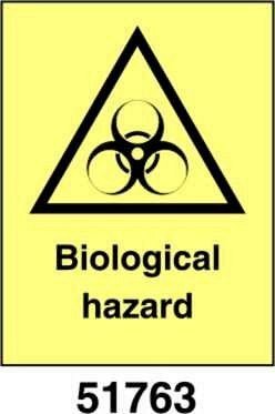 Biological hazard - A - PVL 150x200 mm