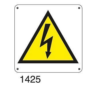 Tensione elettrica - E - Alluminio 665x665 mm - Conf 10 pz.