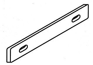 Staffa Piatta per Pali ad U con Bulloneria