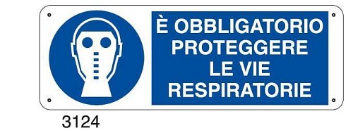 E' obbligatorio proteggere le vie respiratorie