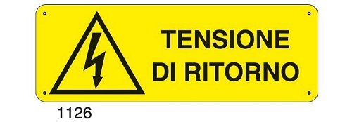 Tensione di ritorno - C - Alluminio 330x500 mm - Conf 10 pz.