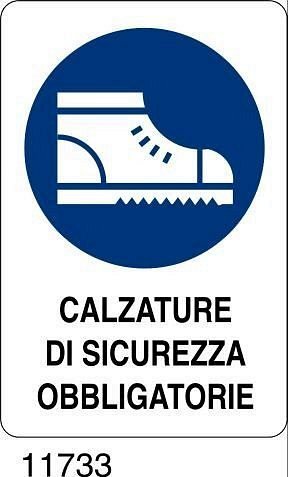 Calzature di sicurezza obbligatorie - A - Polionda 350x500 mm