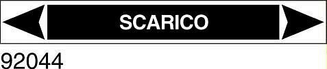 Scarico - etichetta - A - PVC adesivo - 175x30 mm