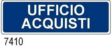 Ufficio Acquisti - A - Alluminio - 350x125 mm