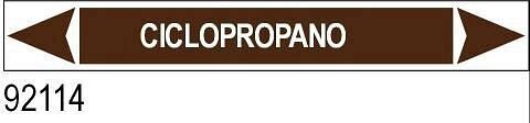 Ciclopropano - etichetta - A - PVC adesivo - 175x30 mm