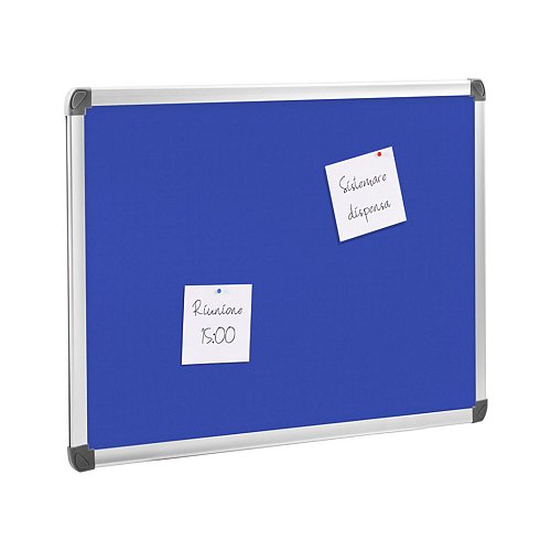 Lavagna in tessuto blu per puntine fermafogli - Dimensioni: L 60 x H 45 x P 2 cm