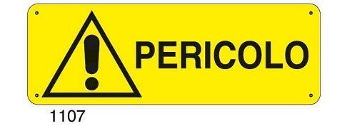 Pericolo - C - Alluminio 330x500 mm - Conf 10 pz.