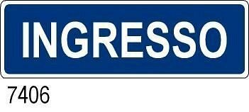 Ingresso - B - Alluminio - 800x250 mm