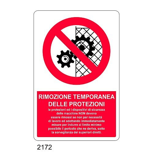 Rimozione temporanea delle protezioni - C - Alluminio 330x500 mm