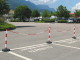 Colonnina segnapercorso bianco/rossa in plastica - tuttosegnaletica