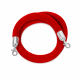cordone velluto rosso silver