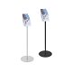 Portaddepliant autoportante comunicazioni bifacciale f.to A4 con crownerda terra con 1 tasca f.to A5da terra 4 tasche f.to A5da terra 4 tasche f.to A5da terra con tasca f.to A43 tasche formato A4 